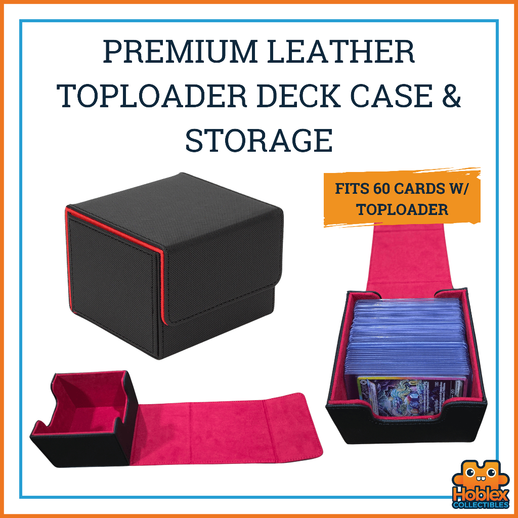 Premium Leather Toploader Deck Case & Storage (NBA, Pokemon, Yu-Gi-Oh ...