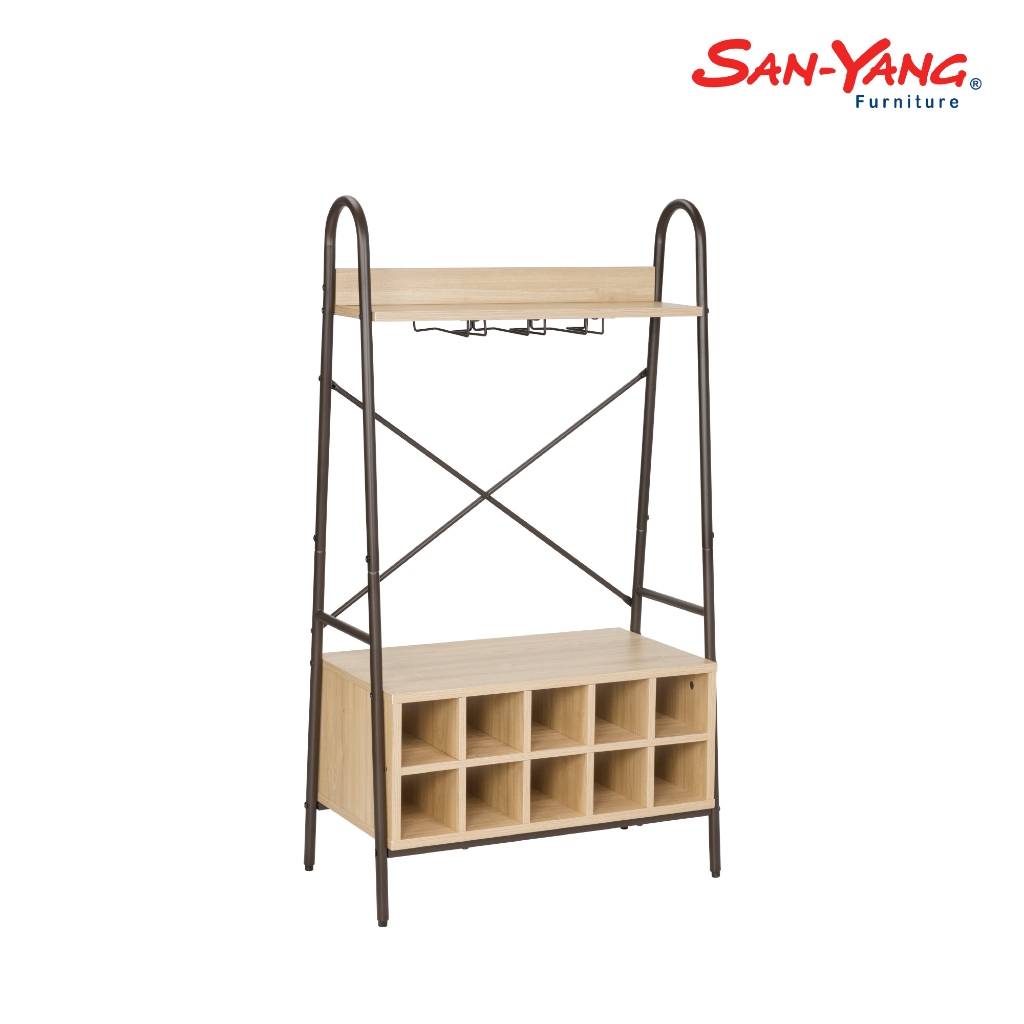 Wine Cabinet White Oak 307005 | Shopee Philippines