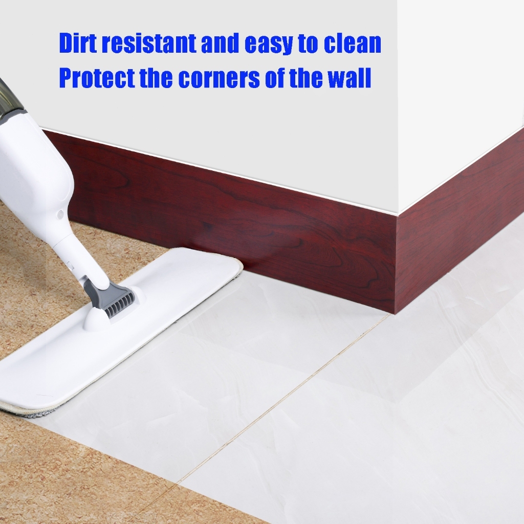 32ft baseboard wood grain self adhesive ceiling edge strip base board ...