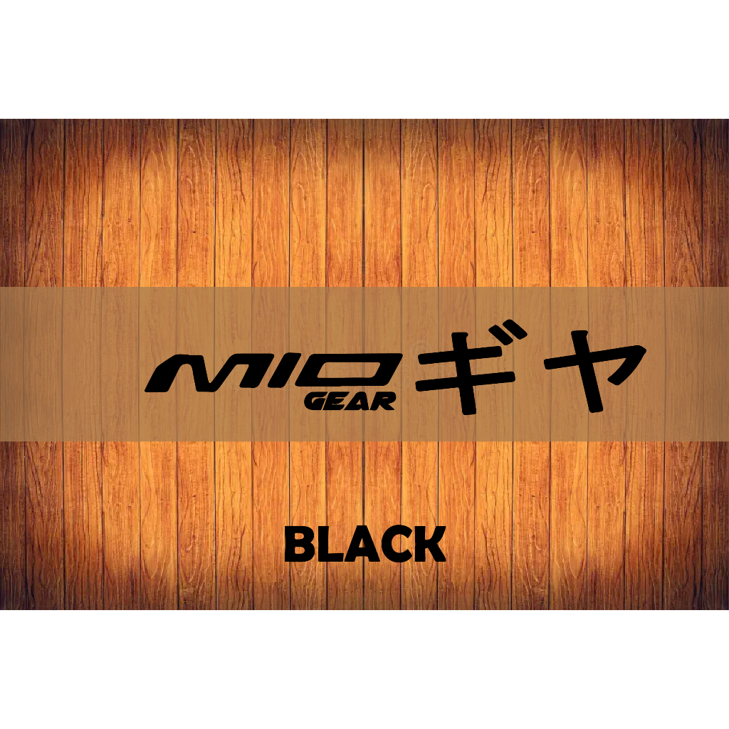 MIO GEAR JAPANESE STICKER | CUT OUT | SOLD PER PIECE | WATERPROOF ...