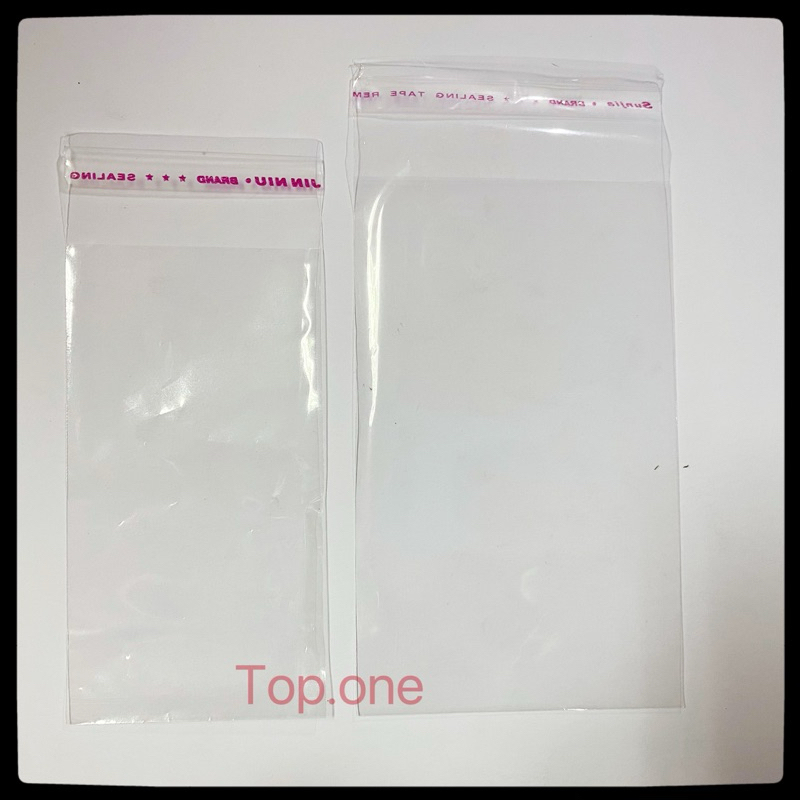 100pcs OPP transparent with Adhesive Clear Plastic Poly Bag for ...