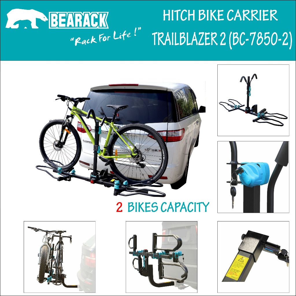 BNB BIKE CARRIER TRAILBLAZER BC-7850-2 (HITCH TYPE) | Shopee Philippines