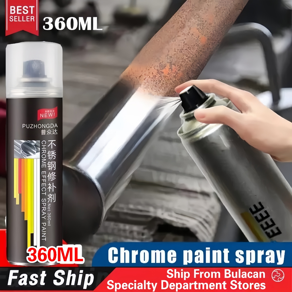 10 Years No Rust Chrome Paint Spray Cartridges With Chrome Plated Steel ...