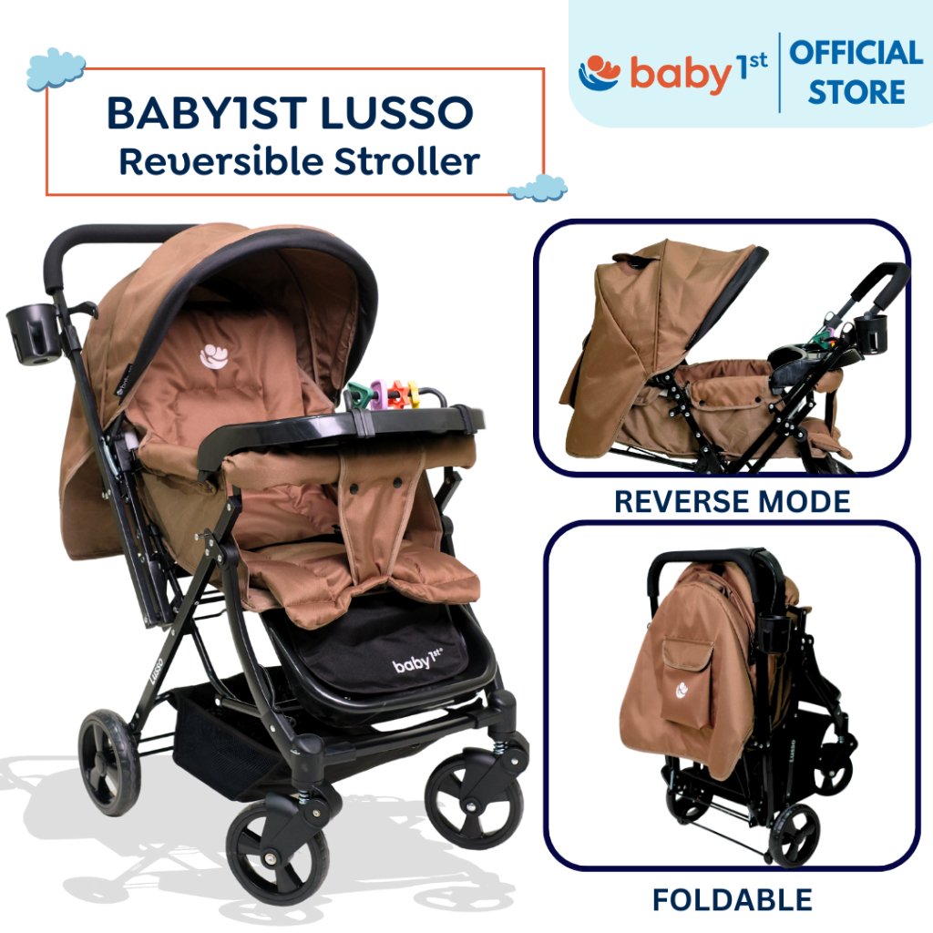 Baby 1st Lusso Reversible Foldable Stroller Shopee Philippines