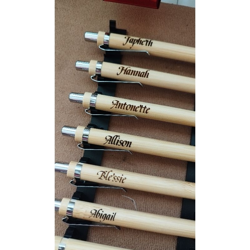 PERSONALIZED LASER ENGRAVED BAMBOO PEN | Shopee Philippines