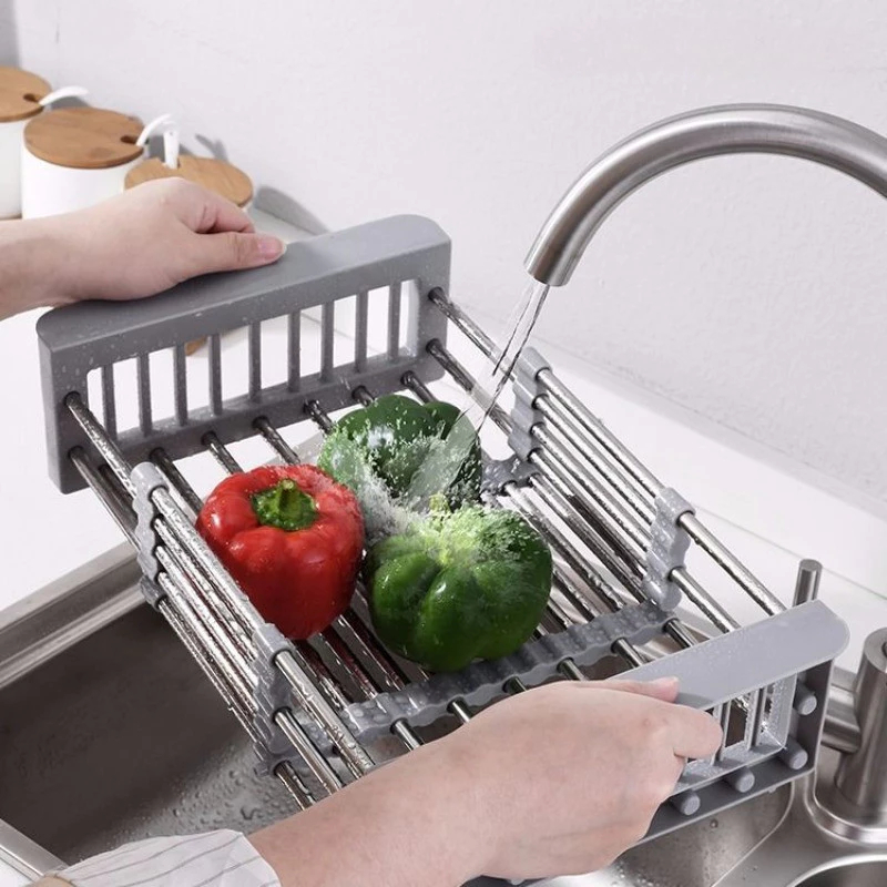 Drainer Tray Adjustable Stainless Sink Stainless Steel Kitchen Sink ...