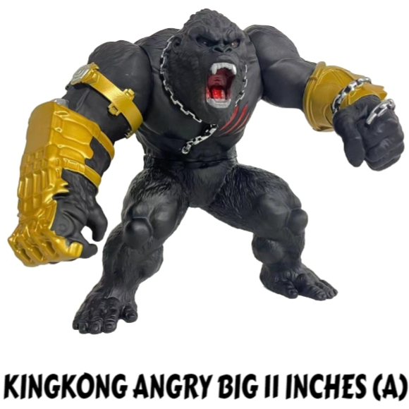 FIGURE MODEL TOY KINGKONG BIG ANGRY with YELLOW CHAIN #KG71101 (A ...