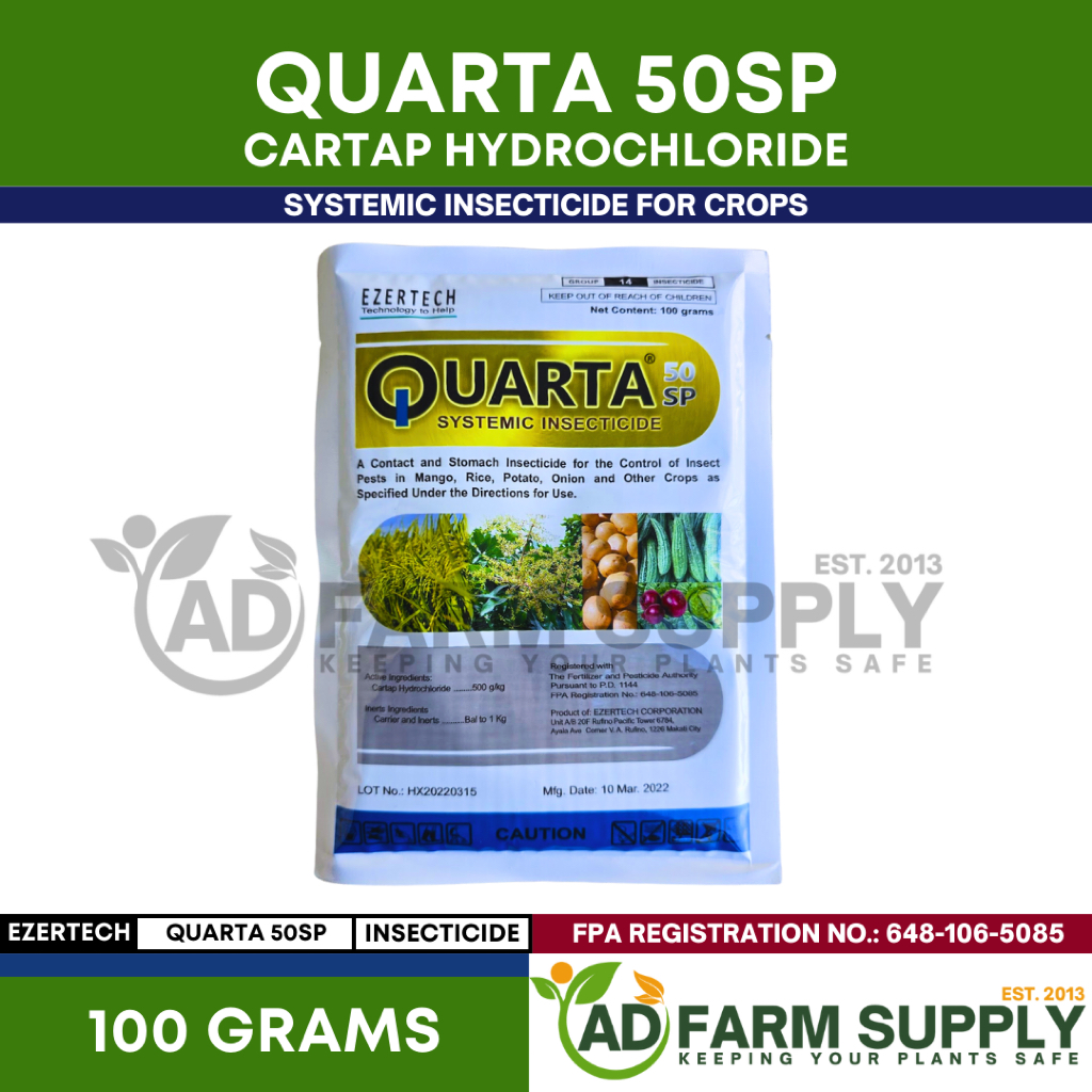Quarta 50SP Systemic Insecticide | Cartap Hydrochloride | Effective ...