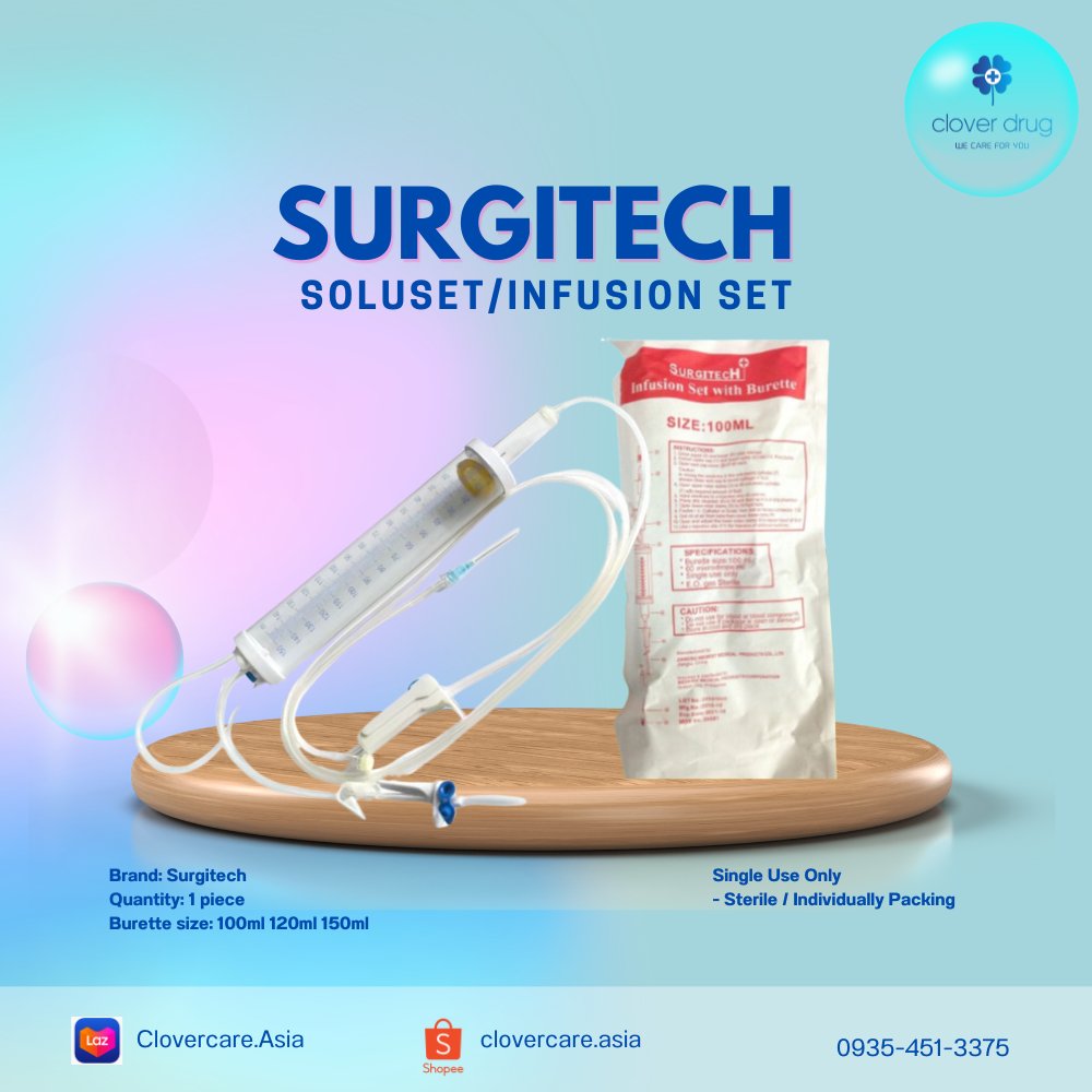 SURGITECH Soluset / Infusion Set with Burette ( Sold per piece ...