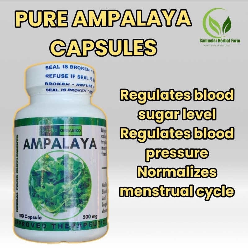 AMPALAYA CAPSULES (100caps. 500 mg) | Shopee Philippines