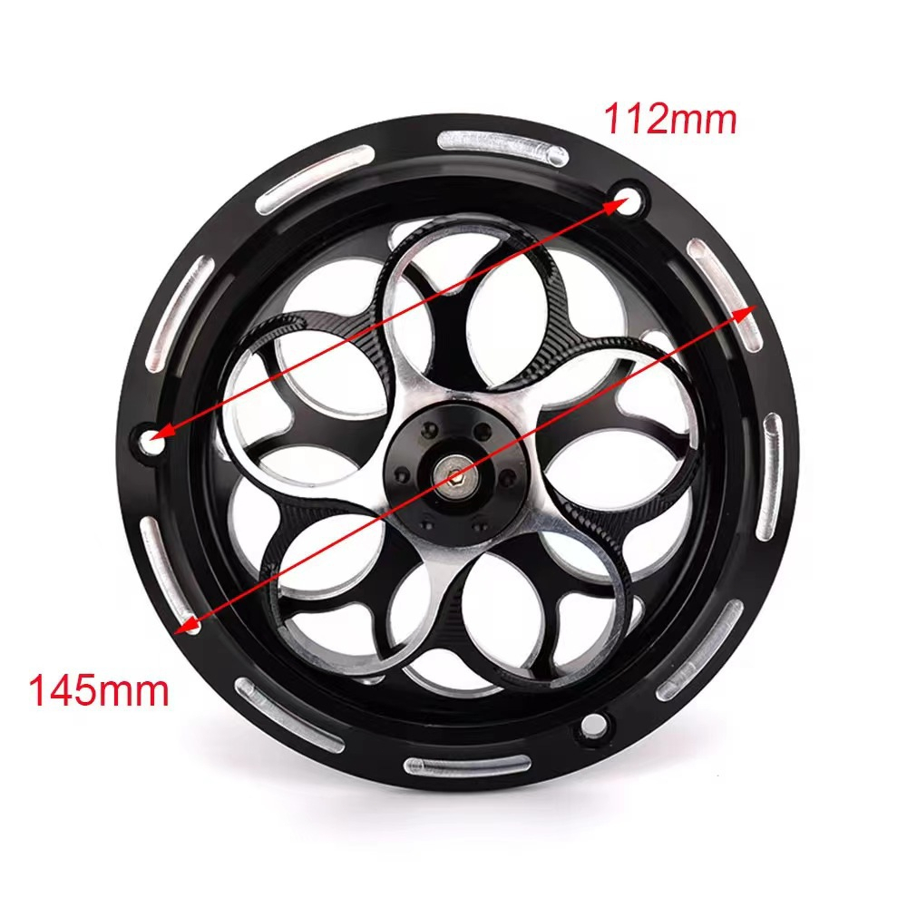 【COD】Arm CNC Radiator Fan Cover 2-Color Spinner Design For Vespa Mio ...