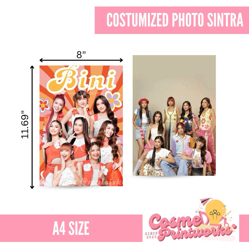 COSTUMIZED A4 PHOTO SINTRA BOARD (BOX TYPE) PERSONALIZED | Shopee ...