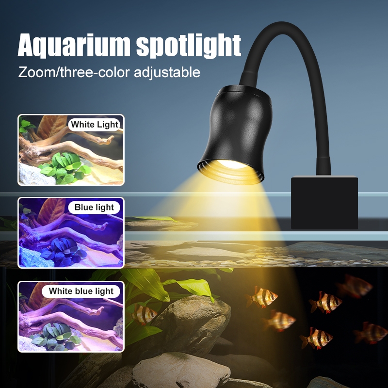 Fish Tank Zoom Spotlight South American Lamp Aquarium Ornamental Lamp ...
