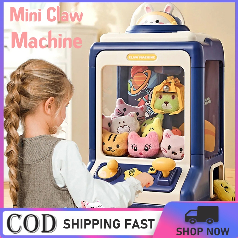 Kids Doll Machine Mini Clip Doll Coin Operated Twist Egg Toy Claw ...