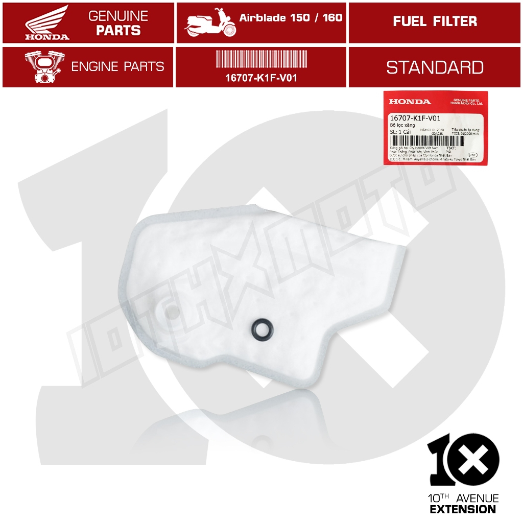 10thX Honda Genuine Fuel Filter No. 16707-K1F-V01 for Airblade 150 / ...