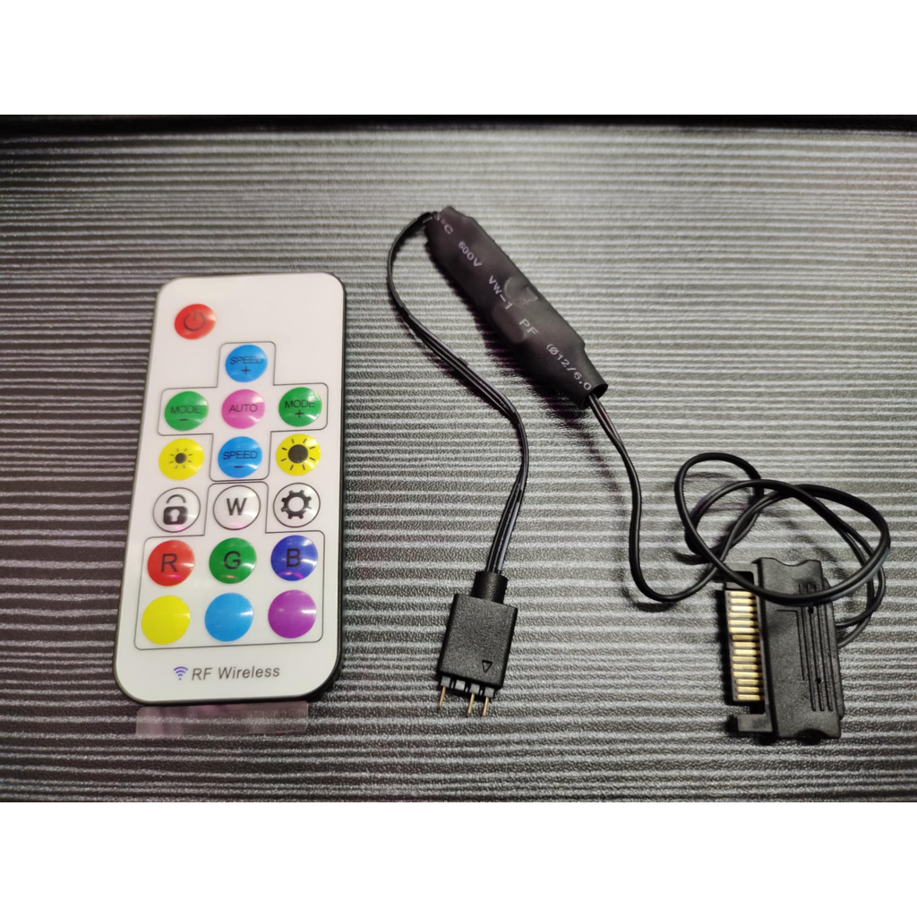 PMW 3 PIN TO SATA RGB CONTROLLER WIT REMOTE | Shopee Philippines