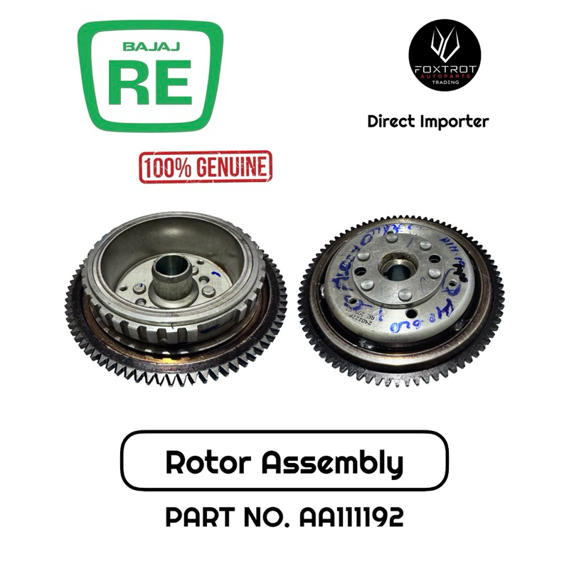 Bajaj RE Rotor Assembly Genuine AA111192 | Shopee Philippines