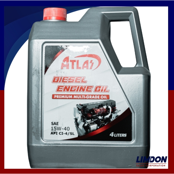 ATLAS DIESEL ENGINE OIL CI4 15W40 | Shopee Philippines
