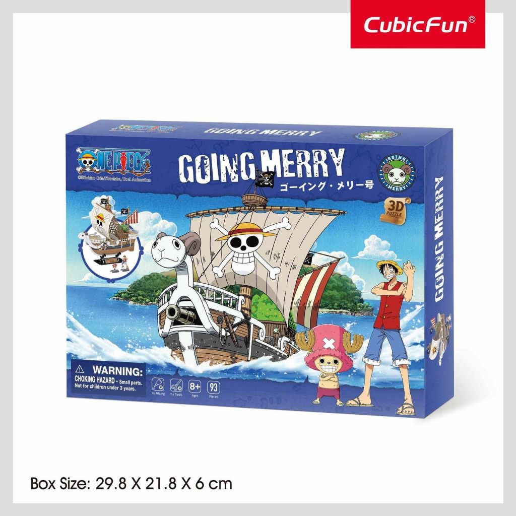 CubicFun 3D Puzzle – One Piece Going Merry | Easy Assembly | Ages 8 ...