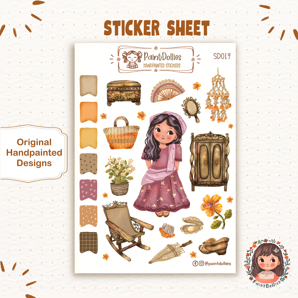 SD019 Filipina Doll Sticker Sheet/ Pinoy Centric Stickers/ Journal ...