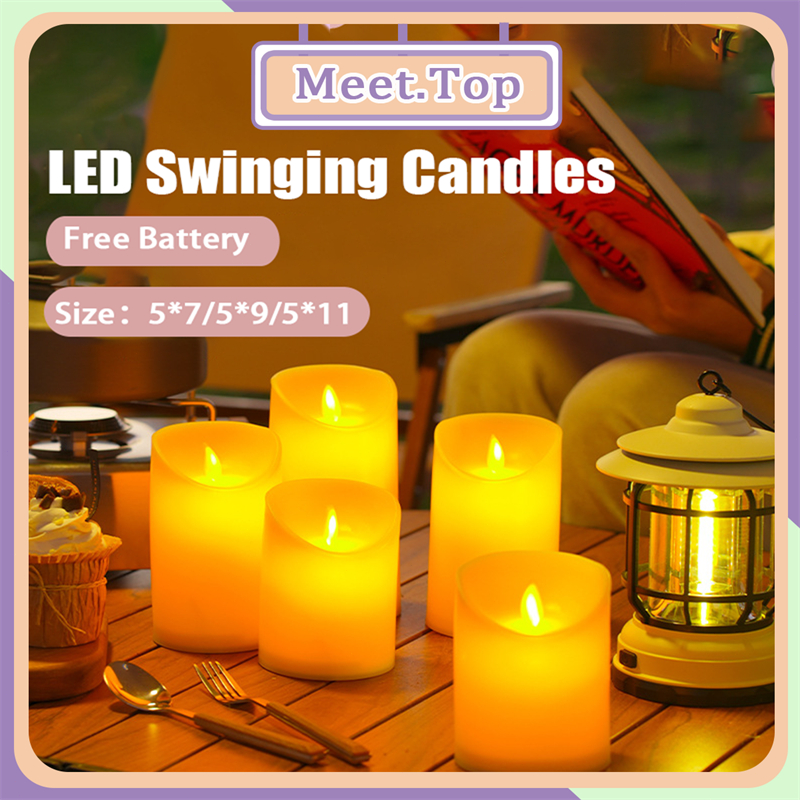 LED Swinging Candles Party candle with battery Candle Light Wedding ...