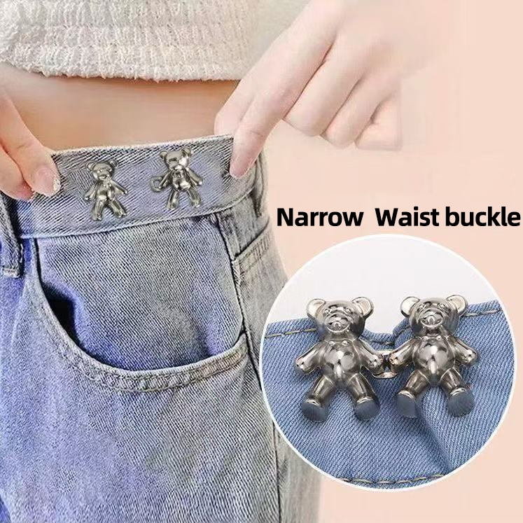 Jean Button Pins Adjustable Waist Buckle Extender Set No Sewing ...