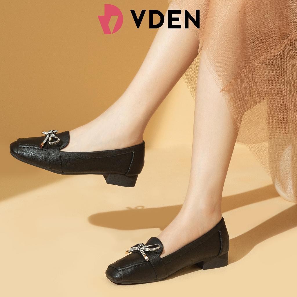 VDEN Women's Square Toe Slip-On Loafers Shoes 1INCH/2.5CM 528-379 ...