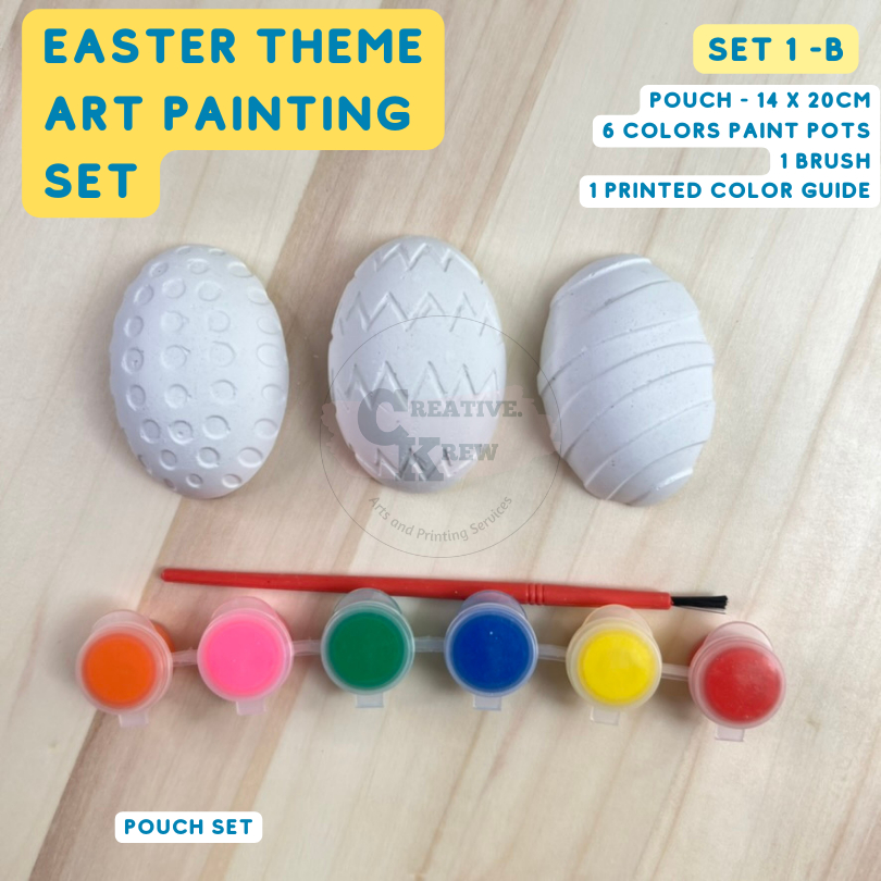 EASTER SET 1B /BUNNY/ EGG/ PLASTER PAINTING SET/PARTY GIVEAWAYS/ GIFTS ...