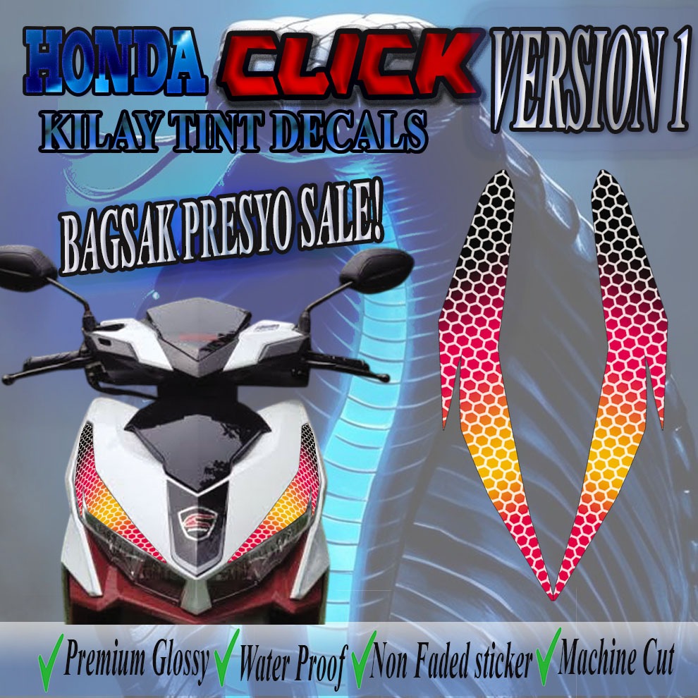 Kilay tint for Honda Click 150i Version 1 HONDA CLICK GRADIENT KILAY ...