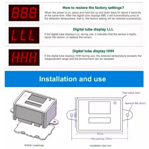 TEMPERATURE CONTROLLER MICROCOMPUTER DIGITAL ELECTRONIC TEMPERATURE ...