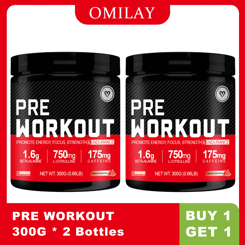 Omilay Athlene Pre Workout Powder for Men Women Creatine Pumps Energy ...