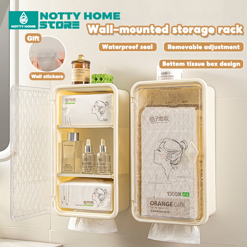 NOTTY Wall Mounted Bathroom Cabinet Organizer Storage Cabinet ...