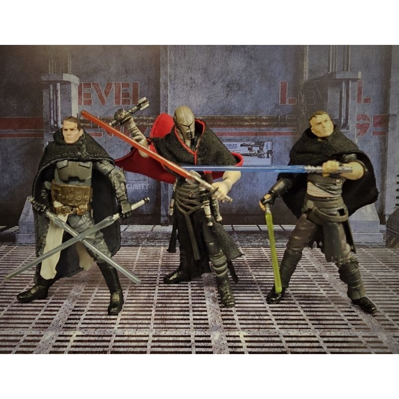 Star Wars Galen Marek w Custom Soft Good Cloak Replacement Lightsabers ...