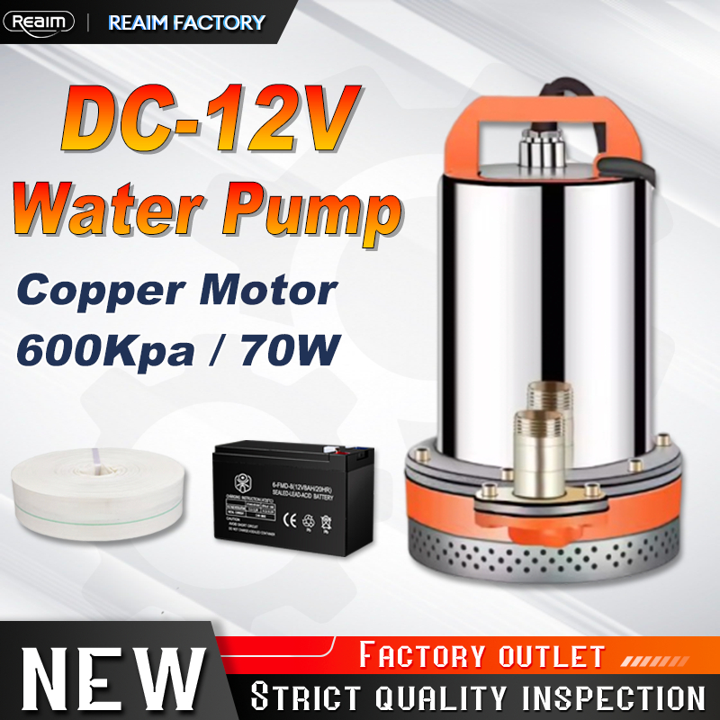 REAIM Water Pump 12V Submersible Water Pump 1INCH Deep Well Water Pump ...