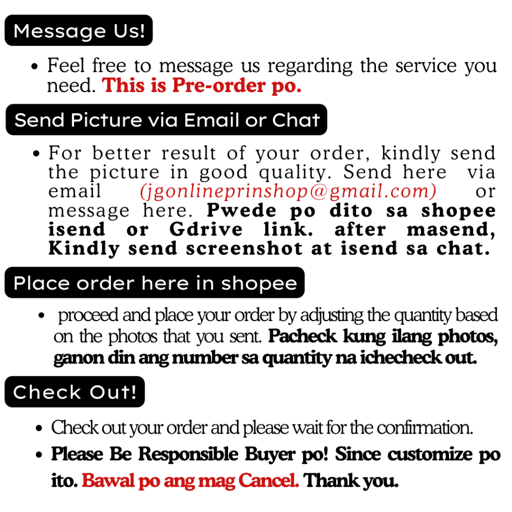 photo printing service Customized A4 Poster (A4, 4R, 5R, Sticker Poster ...