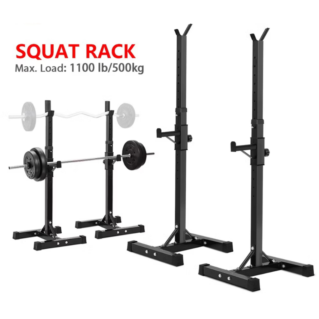 Adjustable Weightlifting Squat Rack Split Barbell Rack Simple Squat ...