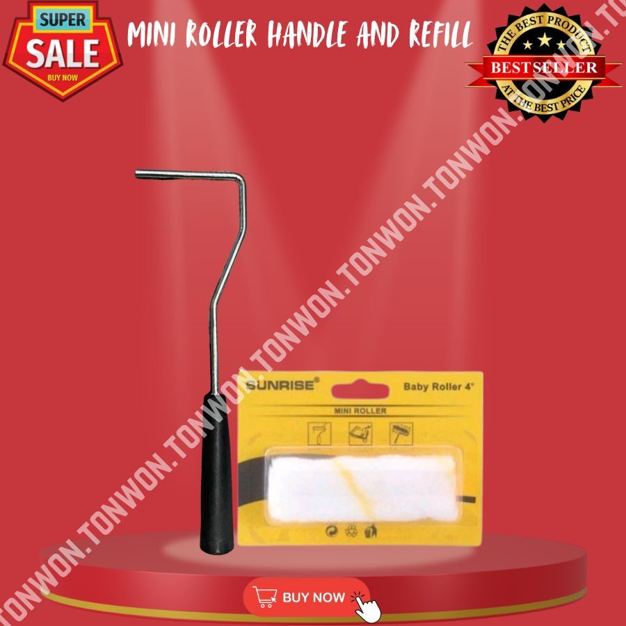 MINI ROLLER HANDLE AND REFILL 4INCH | Shopee Philippines