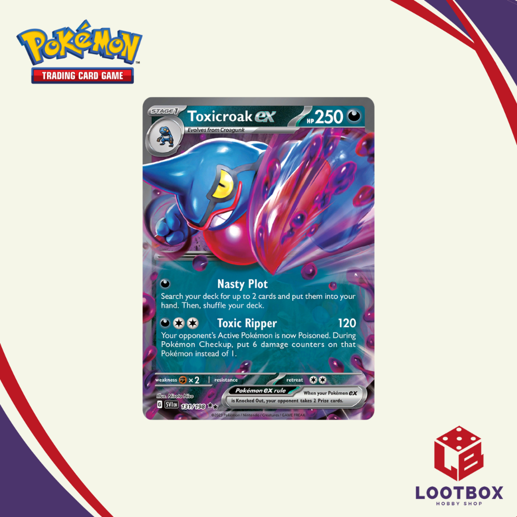 what is a pokemon tool card Toxicroak ex - 232/198 - SV01: Scarlet & Violet Base Set [ULTRA RARE] main image 1