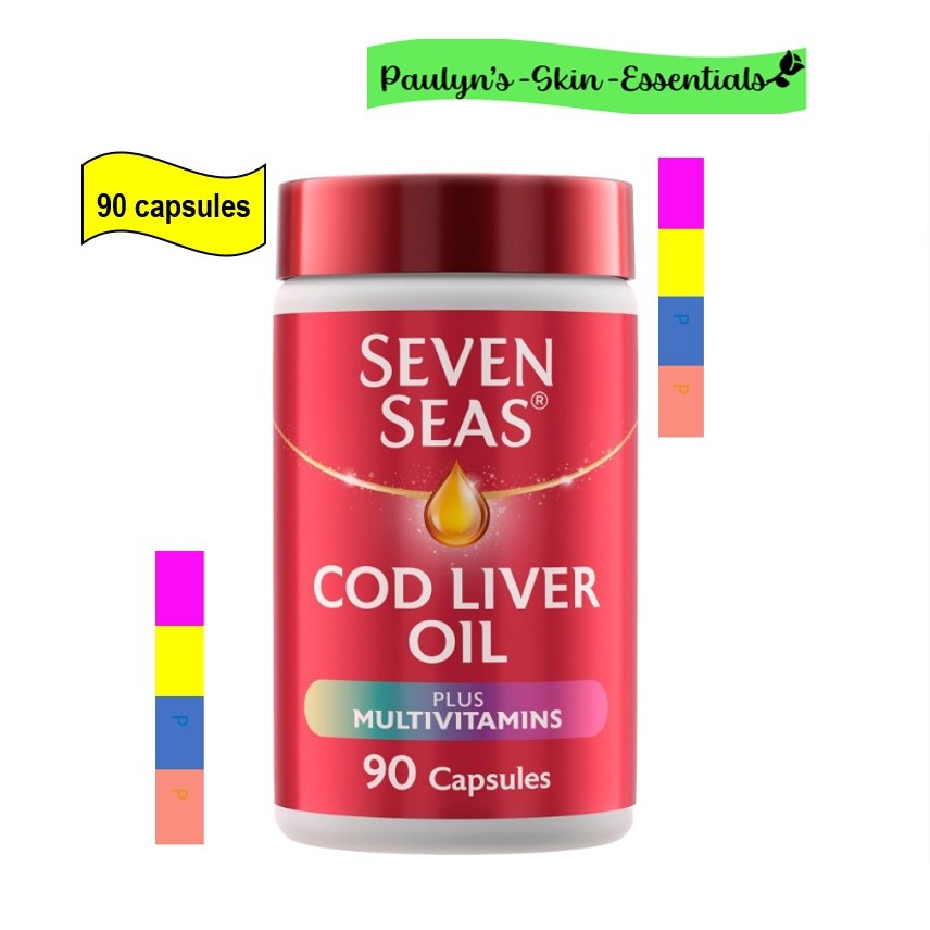 BIG BOTTLE - SEVEN SEAS Cod Liver Oil Plus Multivitamins 90 capsules ...