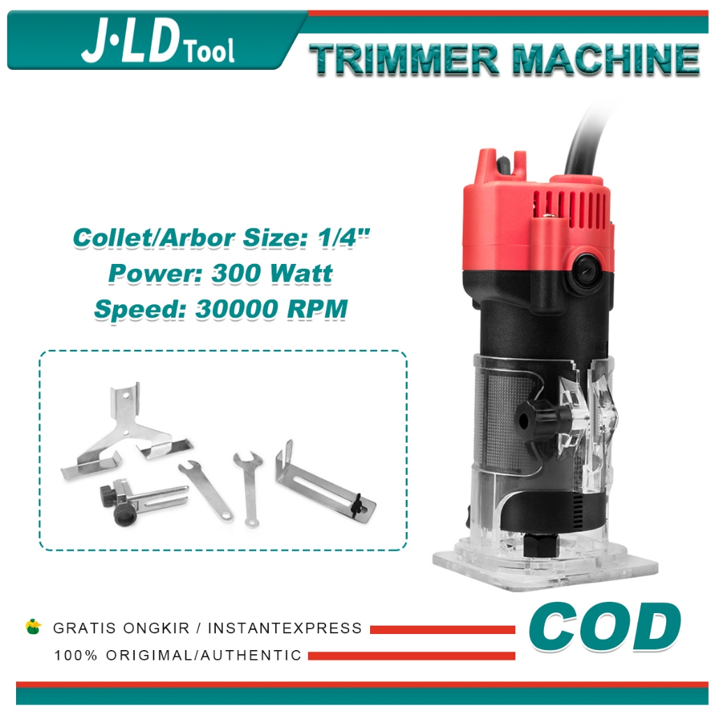 J.LD Hand Trim Router Trimmer Machine Power Tool 220V Compact Router ...