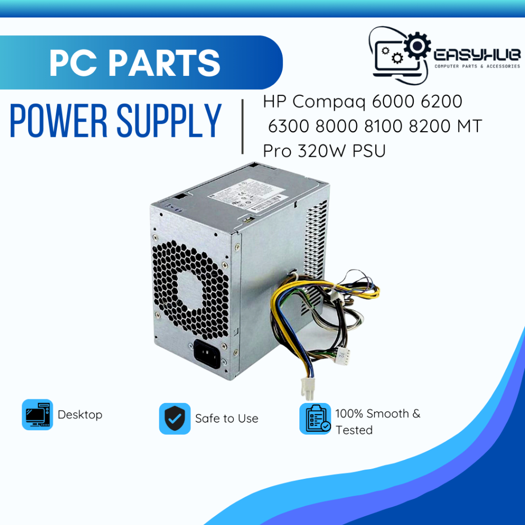 HP Compaq 6000 6200 6300 8000 8100 8200 MT Pro Power Supply PSU 320W ...