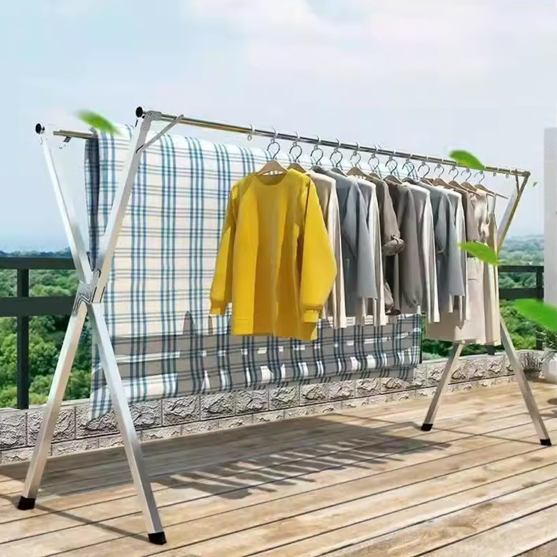 Foldable Sampayan Stainless Steel Clothes Rack Laundry Drying Rack ...