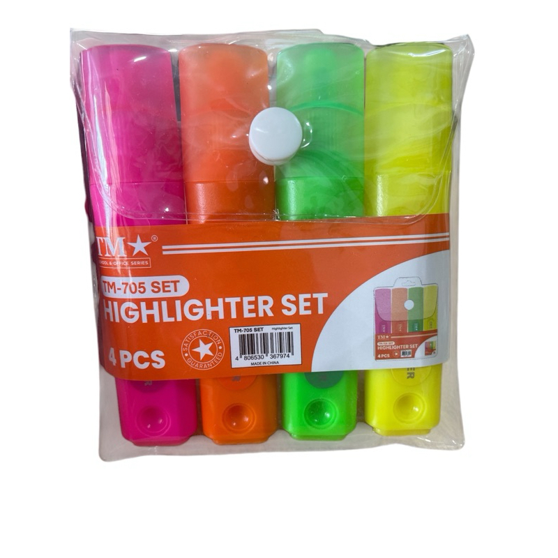 HIGHLIGHTER SET 4 COLORS IN 1 PACK | Shopee Philippines