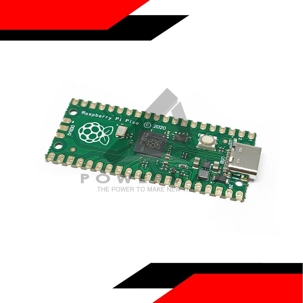 Raspberry Pi Pico Type C with logo RP2040 microcontroller chip based UK ...
