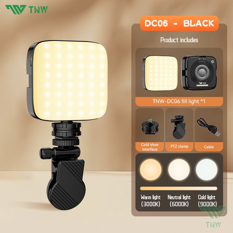TNW DC06 LED Light Magnetic Mini Light CRI95+ With Clip Lamp For