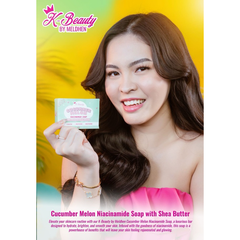 K-Beauty by Meldhen Cucumber Melon Niacinamide Soap with Shea Butter ...