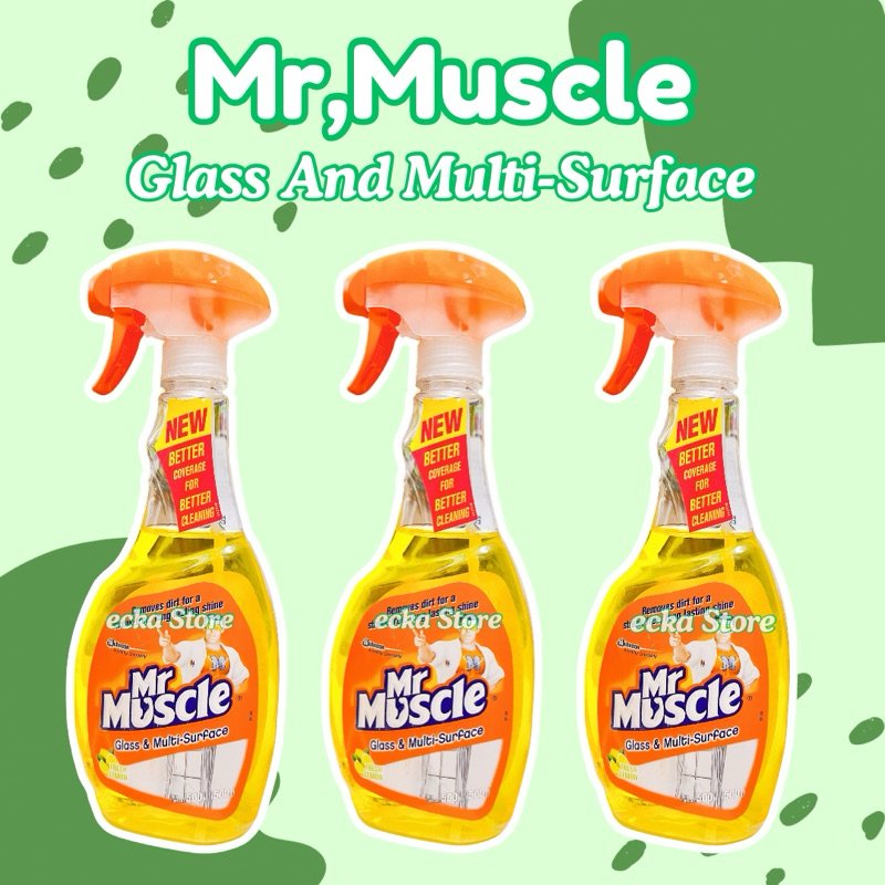 Mr,Muscle Glass & Muliti surface Cleaner 500ml | Shopee Philippines
