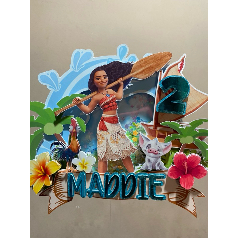 Custom 3D Cardstock Cake Topper – Personalized Birthday Cake Decoration ...