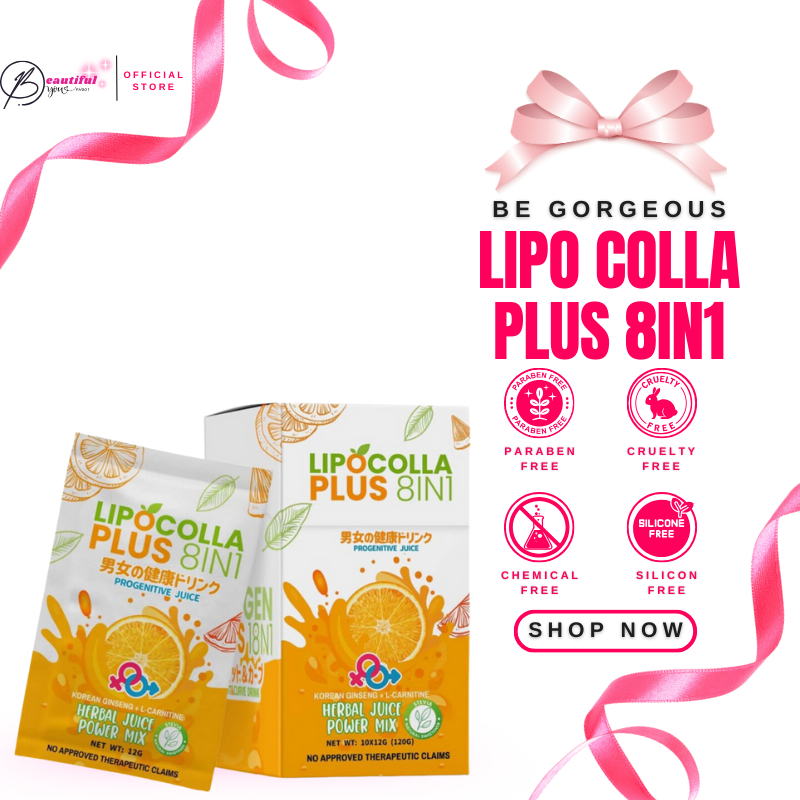 Lipo Colla Plus 8-in-1 Orange Juice – Be Gorgeous, PCOS, Myoma ...