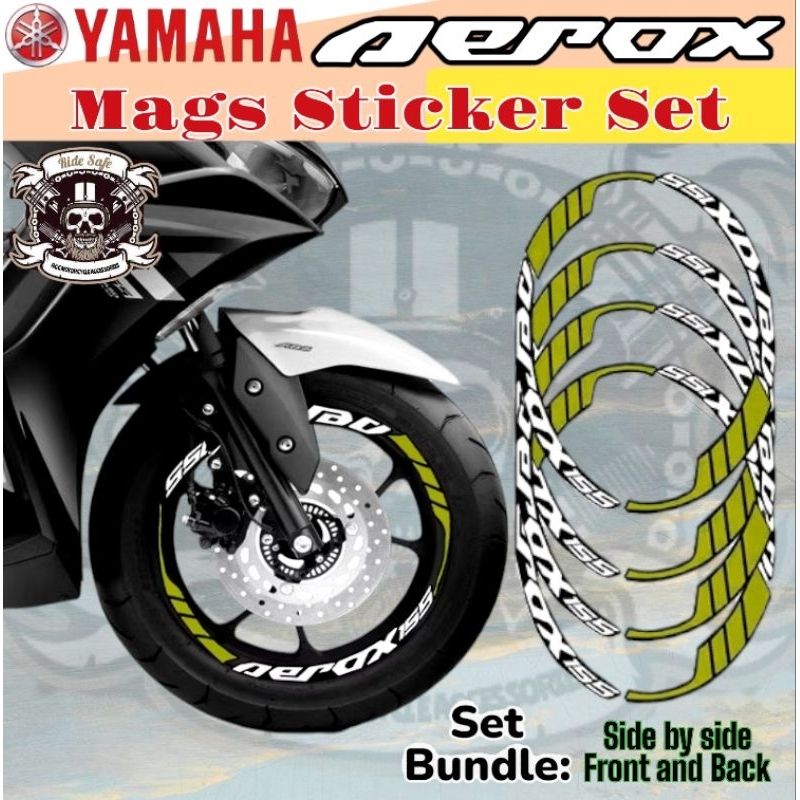 Yamaha Aerox 155 Version 2 Mags Sticker Accessories / Aerox Sticker ...